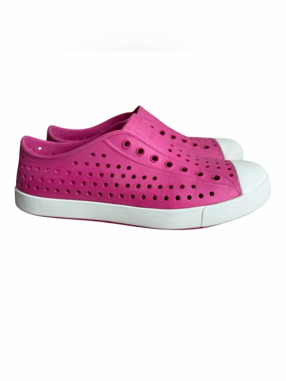 Native Shoes Jefferson Slip On Shoe Size Kids J4 Pink Lightweight Outdoor